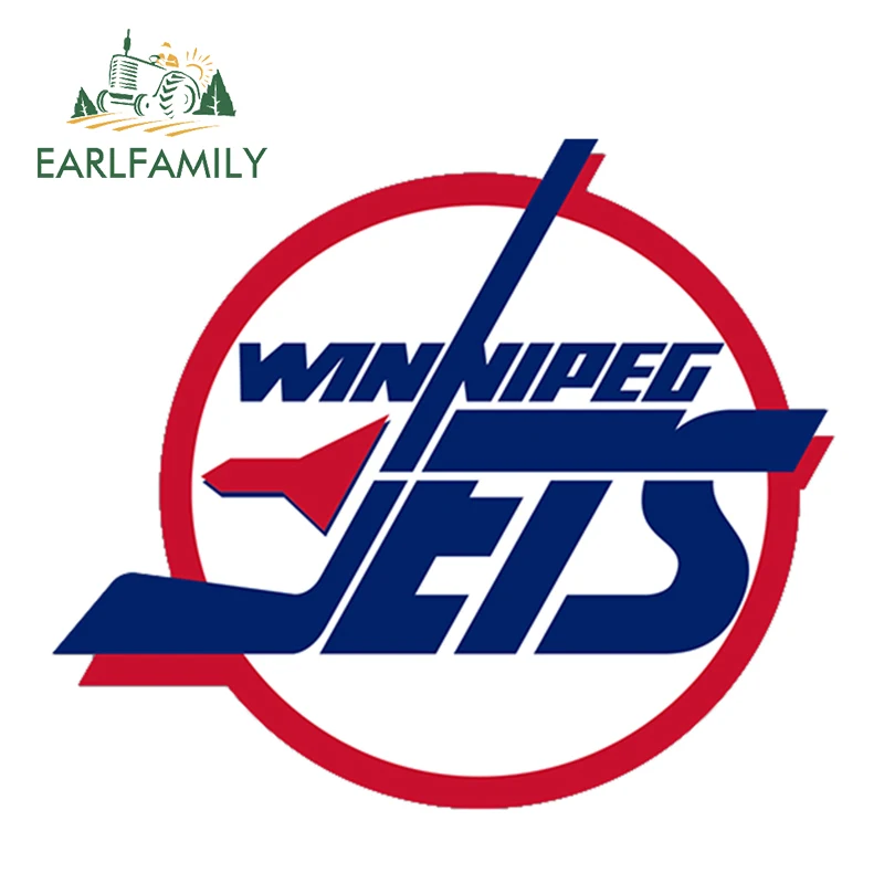 

EARLFAMILY 13cm x 11.2cm Winnipeg Jets NHL Hockey Vinyl Sticker Car Truck Window Decal Laptop Yeti Helmet Car Stickers