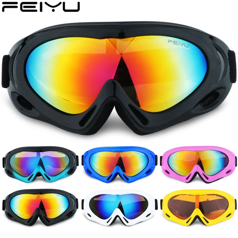 

FEIYU 2017 new ski goggles mirror single adult children free glasses wind dust mountaineering goggles outdoor sports equipment