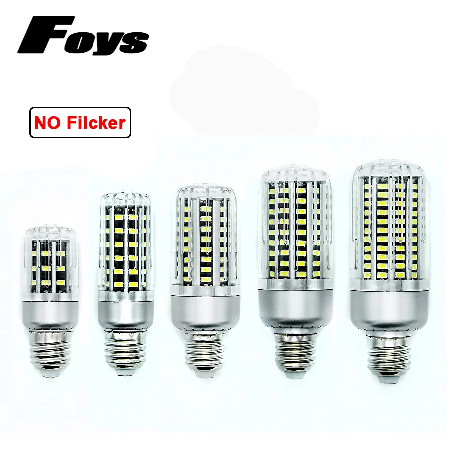 

On Sale No Flicker LED Bulb SMD5736 More Bright 5730 LED Corn Lamp Bulb Light 5W 10W 15W 20W 25W E27 E14 85V-265V Free shipping