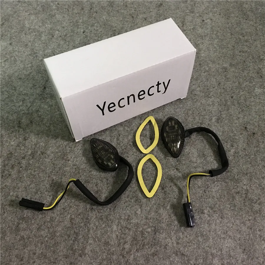 Yecnecty 2X дымовая линза для мотоцикла с поворотным сигналом светодиодный индикатор