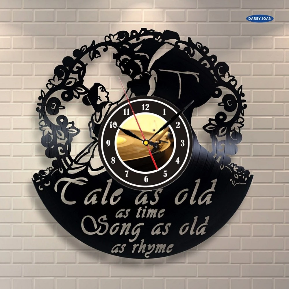 Wall Clock Beauty And The Beast Wall Art Home Decor Vinyl Record Clock Horloge Murale Design Moderne Horloge Murale Design Moderne Horloge Murale Modernevinyl Record Clock Aliexpress