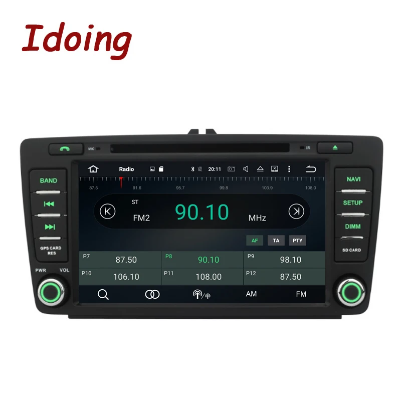 Cheap Idoing Android8.0 4G+32G 8Core 2Din IPS Screen Steering-Wheel For Skoda Octavia2 Car Multimedia DVD Player Fast Boot GPS+Glonass 2
