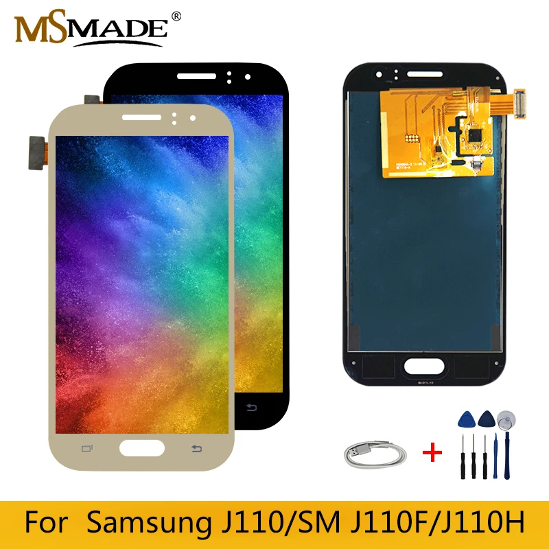 

Adjust Brightness LCD For Samsung Galaxy J1 Ace J110 SM-J110F J110H LCD Display Touch Screen Digitizer Assembly Replacement
