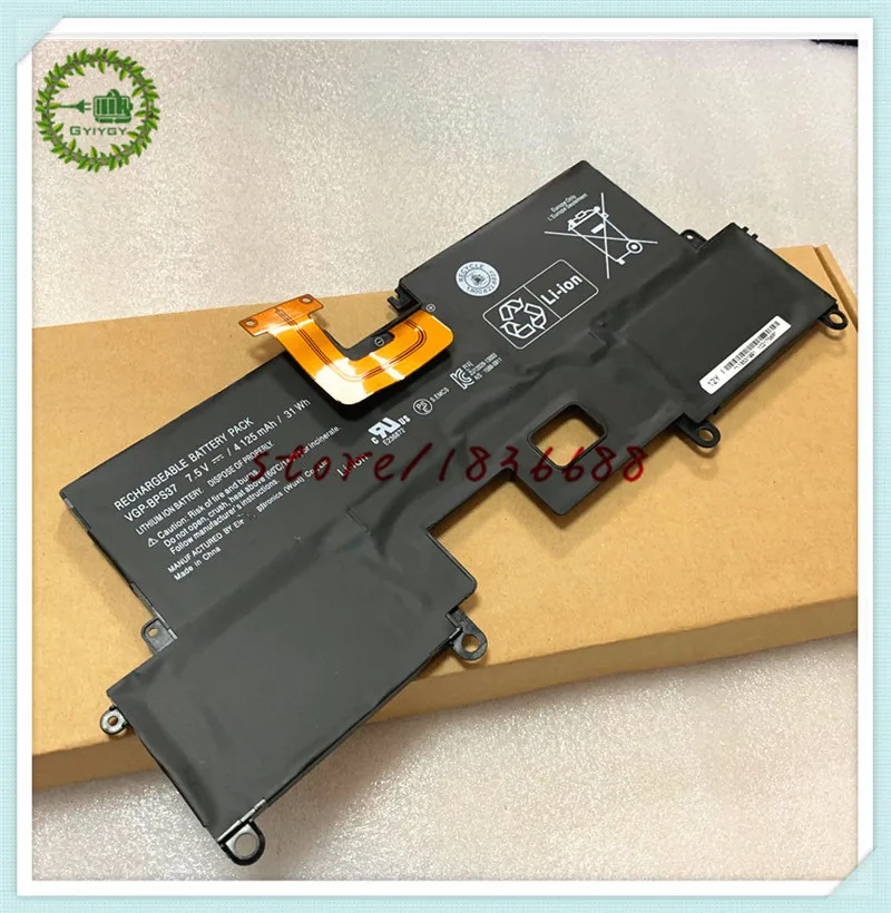 Gyiygy 7,5 V 4125 мА/ч, 31WH VGP-BPS37 BPS37 батарея для sony VAIO Pro 1" SVP11 SVP1121 SVP11227SCB