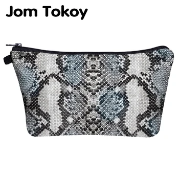 

Jom Tokoy Cosmetic Bag Printing Serpentine bag for makeup Organizer Womens Beauty Bag