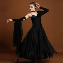 Adult High specification big pendulum modern dance dress woman elegant standard ballroom/waltz/tango dance competition dress
