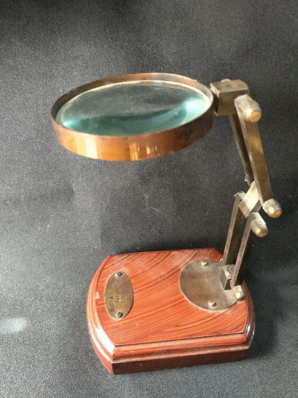 

Antique collection Old magnifying glass , can be deformed,1814 London,with mark, free shipping
