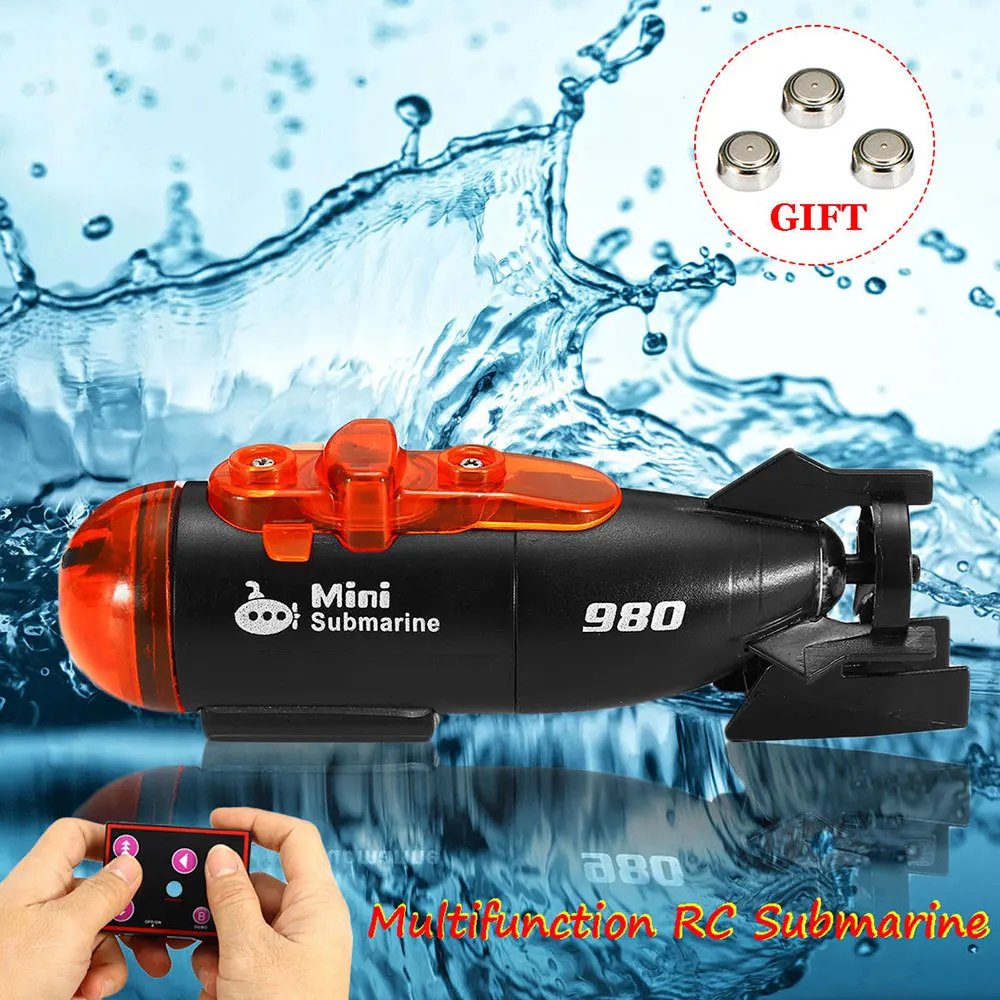 

Electric Toy 2 Modes RC Submarines Innovative 4 Channels High Speed Outdoor Infrared RC Submarines LED Light Remote Control Boat