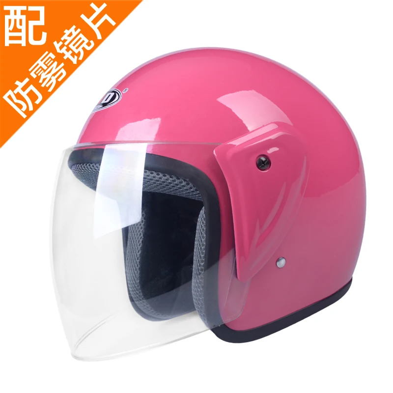 Мужской и Женский мотоциклетный шлем полуоткрытый велосипедный шлем 56 см-60 см пятиконечная звезда с козырьком мотоциклетный шлем - Цвет: 1