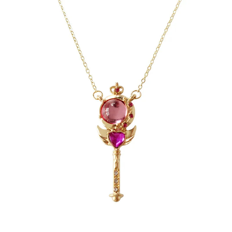

anime sailor moon Cutie Moon Rod Necklace jewelry Accessories cosplay costume
