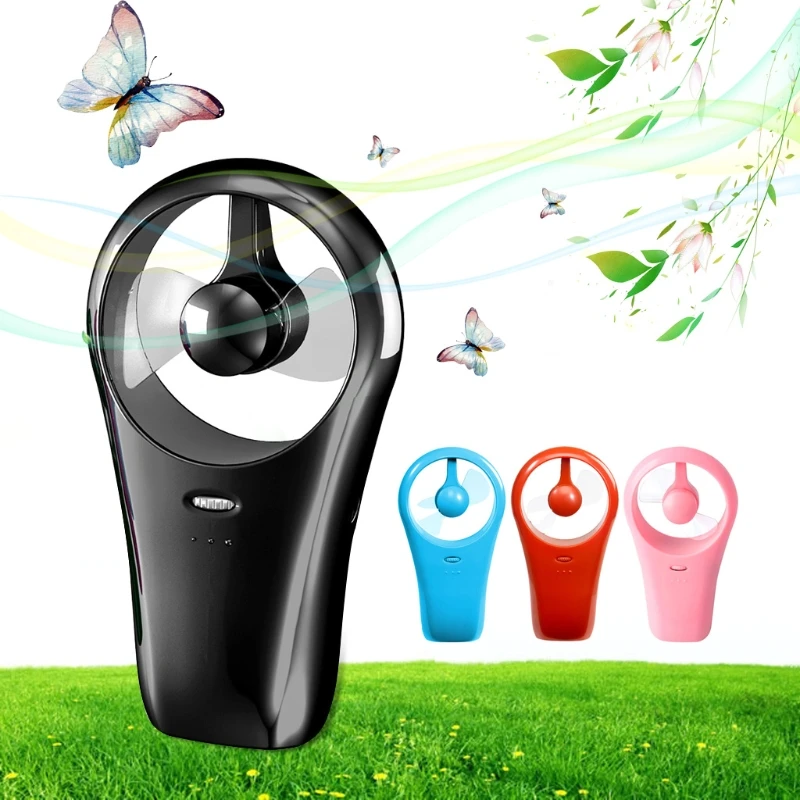 

Free_on Mini Air Conditioner Fan Portable USB Cooler Cooling Rechargeable Handheld Micro