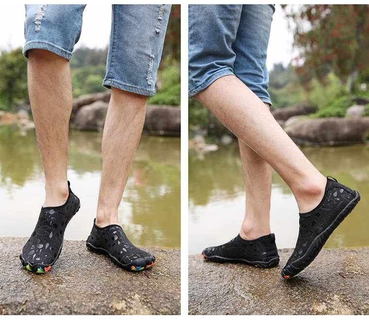 Летние женские и мужская обувь для купания быстросохнущие Aqua носки Босиком для обувь для пляжного отдыха Плавание Спорт Йога Подводное плавание Waterschoen