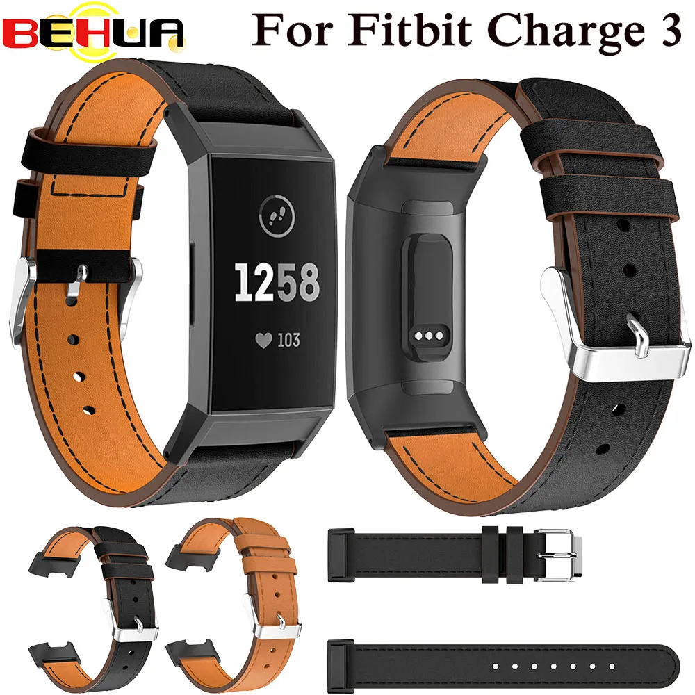 Сменный кожаный ремешок для Fitbit Charge 3 смарт часов роскошные аксессуары наручных