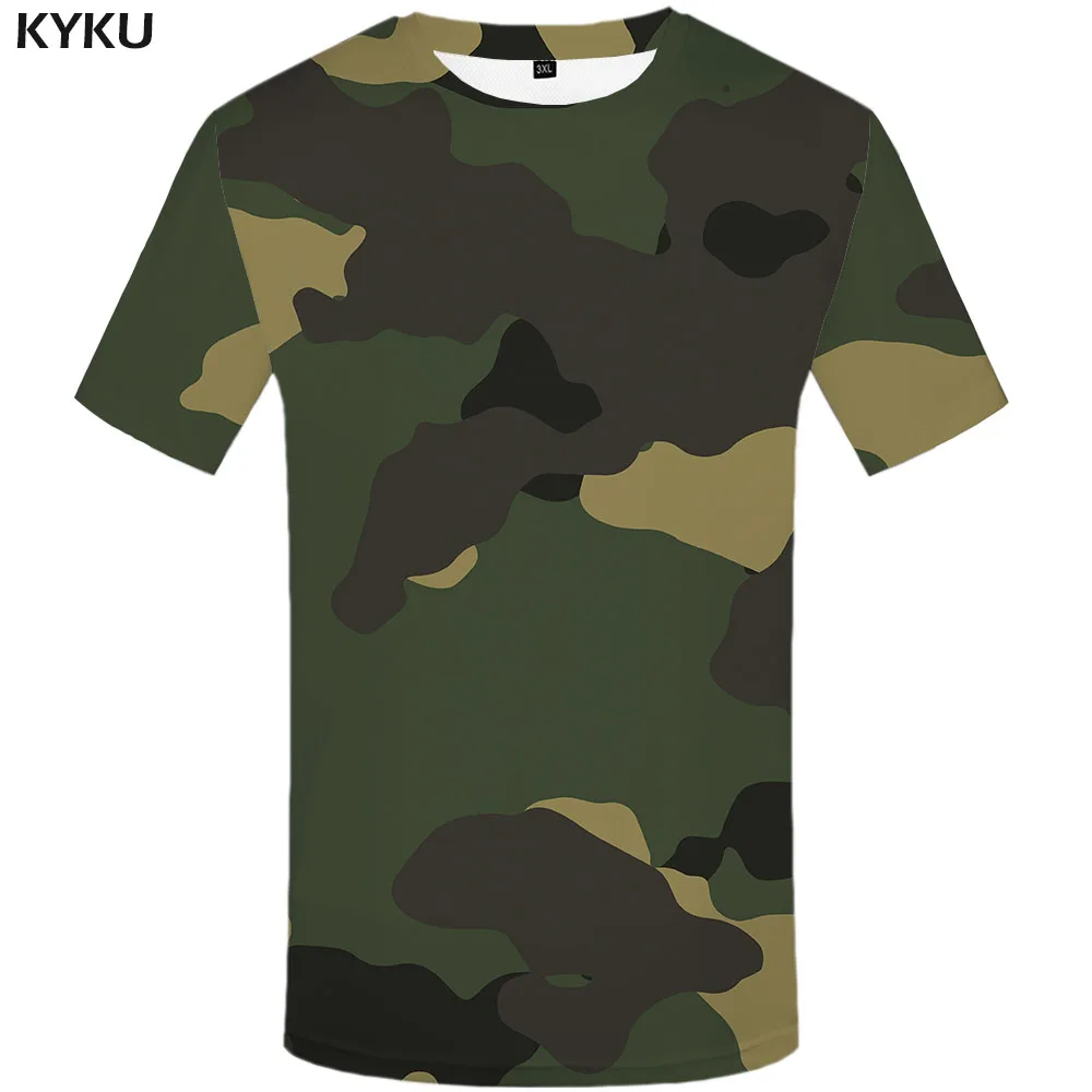

3d Tshirt Green Camo T-shirt Men Graffiti Shirt Print Camouflage Tshirts Casual Military Anime Clothes Gothic T-shirts 3d