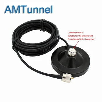 

antena radio cb radio antenna conector Car Radio Antennas Magnetic car antenna with 5m Coaxial Cable UHF for radio