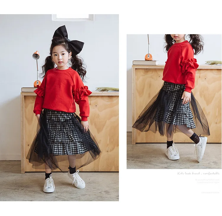 mesh patchwork cotton skirts for girls 12 year baby big girls clothing autumm long skirts for children girls causal kids clothes 4 5 6 7 8 9 10 11 12 13 14 15 years little big girls skirts 2017 girls black skirt (10)