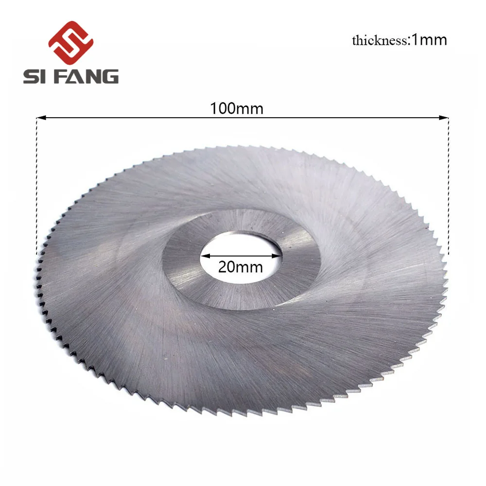 2 шт Hss отрезной диск Деревянный алюминиевый пильное полотно 100x20x1 мм