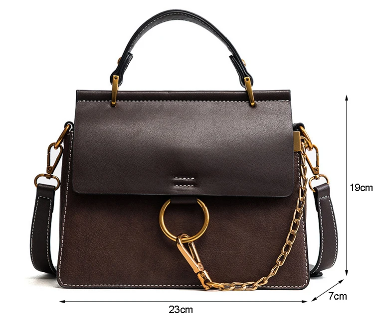 Новая сумка на плечо с цепочкой, высокое качество, модная женская сумка, одиночная сумка из искусственной кожи, сумка-мессенджер, винтажная Сумка-тоут