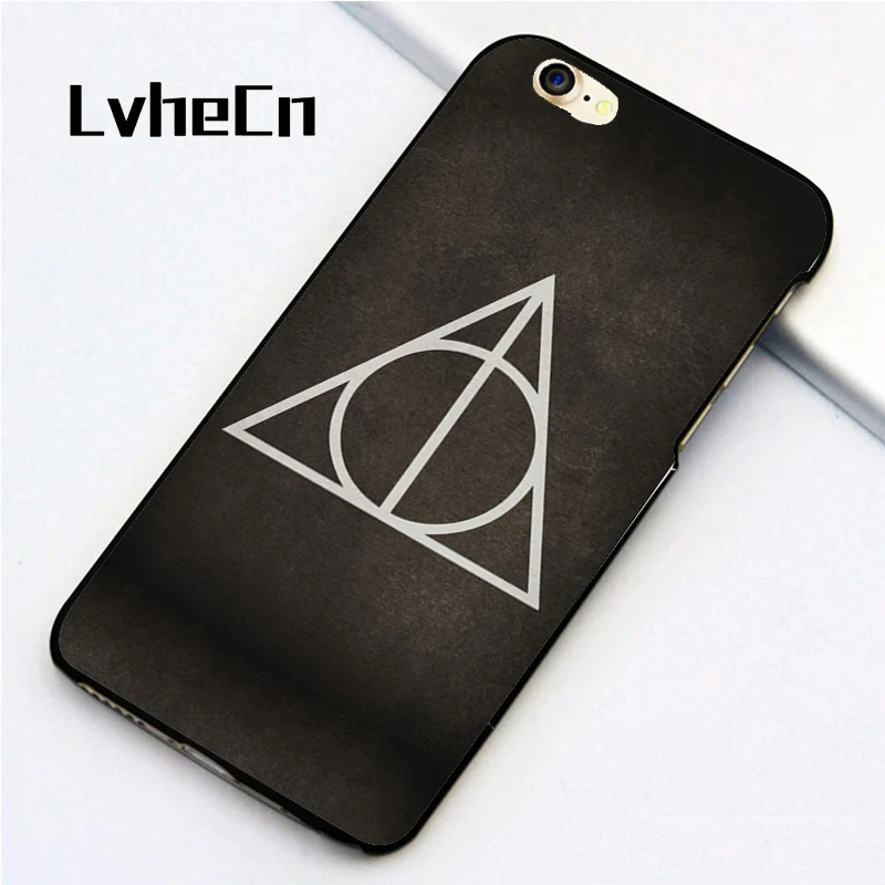 

LvheCn 5 5S SE phone cover cases for iphone 6 6S 7 8 Plus X back skin shell DEATHLY HALLOWS HARRY POTTER