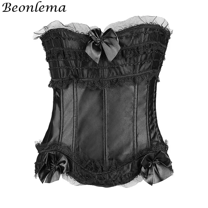Buy BEONLEMA Sexy Tops Ruffles Lace Corset For Women