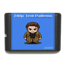 Тестовые шаблоны 240P 16 бит MD игровая карта для sega Mega Drive для sega Genesis