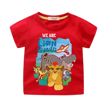 Children Cartoon The Lion King Simba Printing Tee Tops Boy Summer Short T-shirt Clothes Girls T Shirt Clothing For Kids WJ057 3