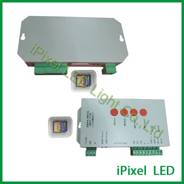 

T-1000S 256M SD Card LED Pixel Controller 5050 RGB Strip LPD6803 WS2801 WS2811