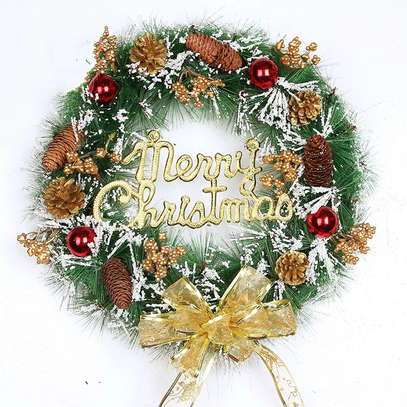 

Christmas Tree Decoration Small Garlands Pendants Plastic Christmas Wreath Garland Christmas Decorations for Home