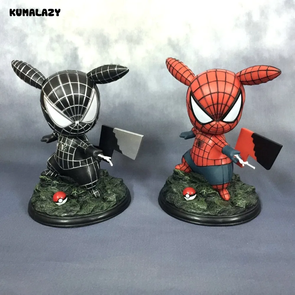 Человек паук рисунок COS Пикачу Venom Удивительный 15 см ПВХ фигурку игрушки