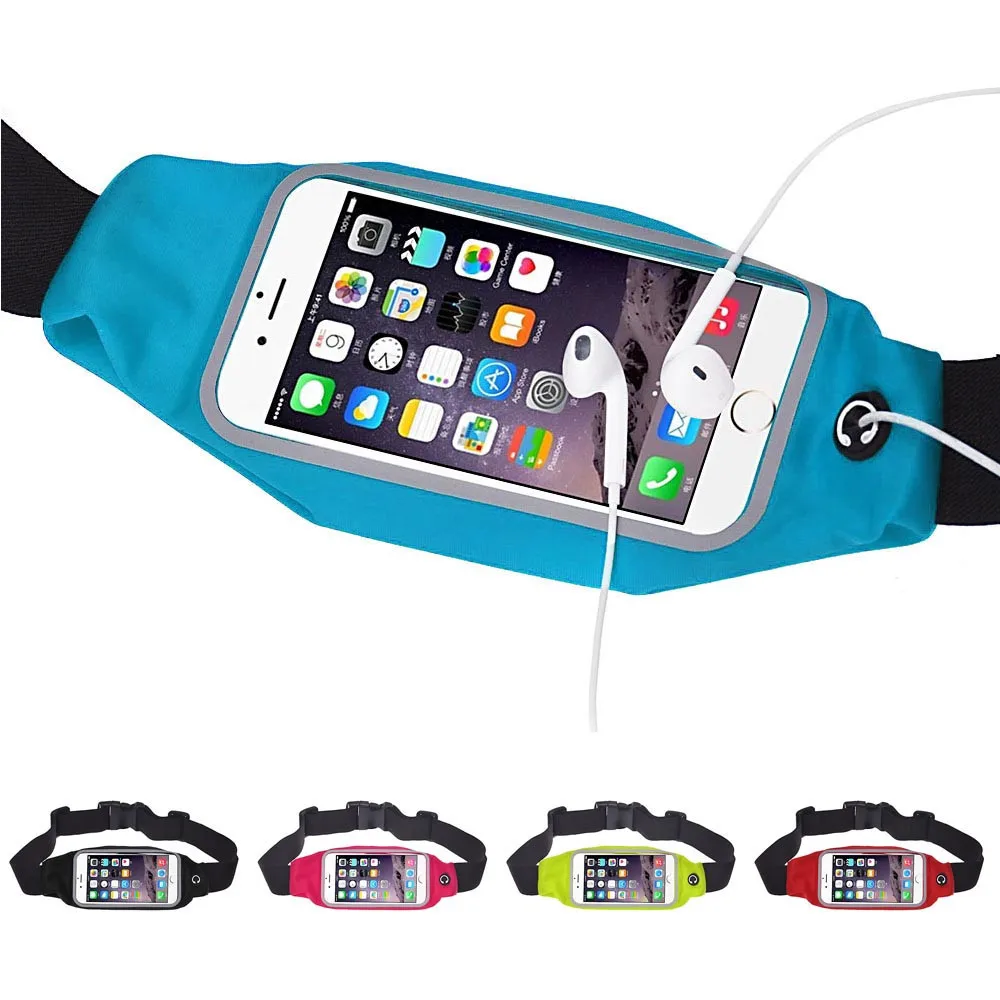 Unisex Sports Running Gym Waist Belt Bag waterproof fanny pack mobile