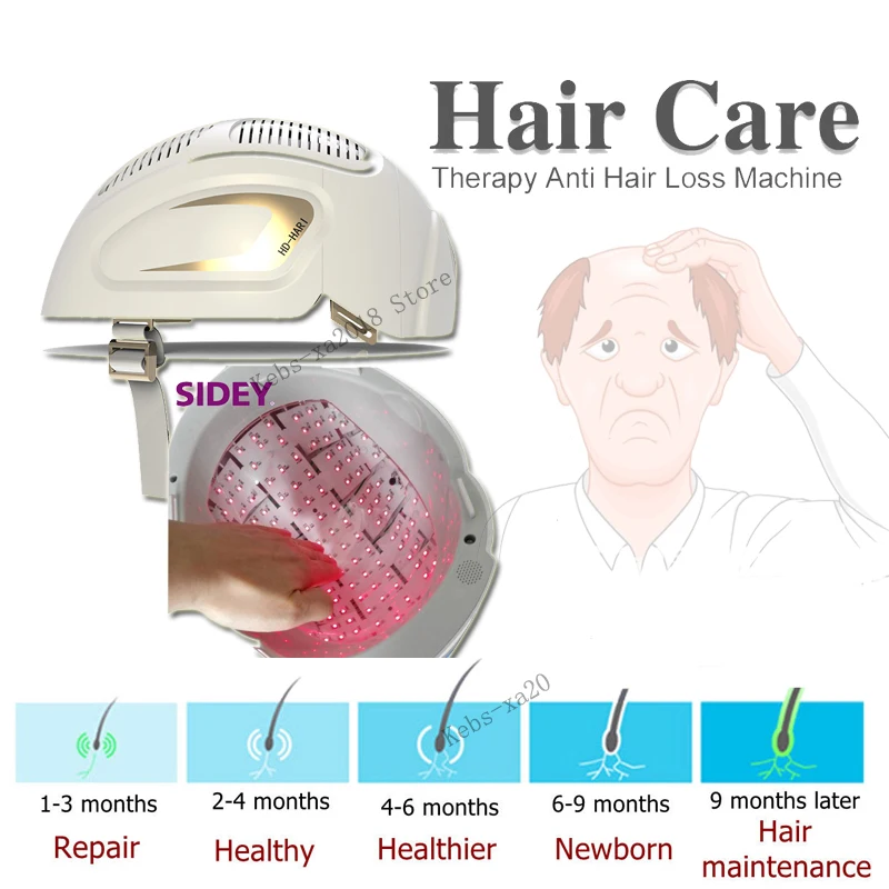 

150 Medical Diodes Hair Regrow Laser Helmet Treatment Hair Fast Regrowth Cap for middle-aged baldness men