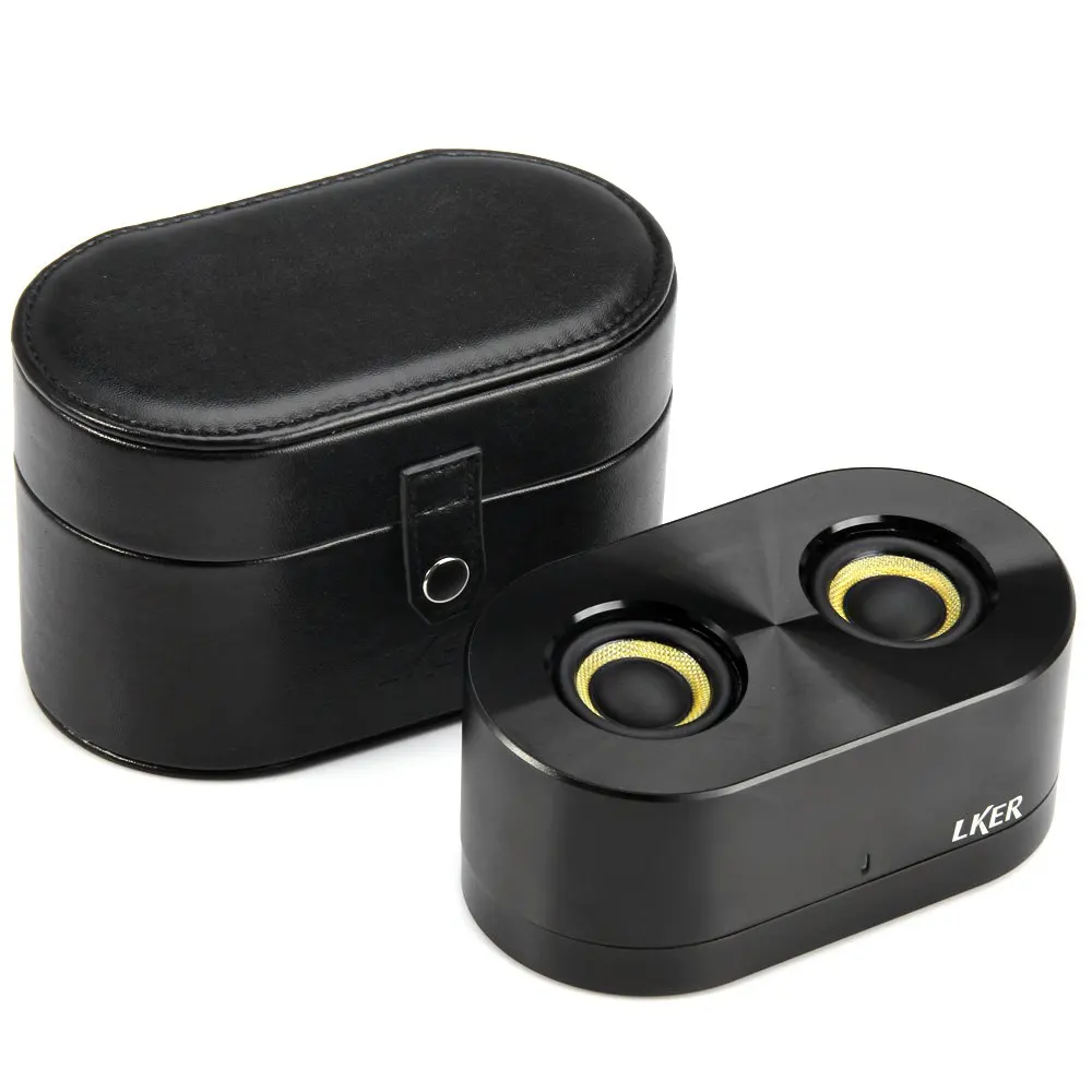 Mini LKER BT Speaker Wireless Bluetooth 4.0 Speakerphone Dual Horn 360