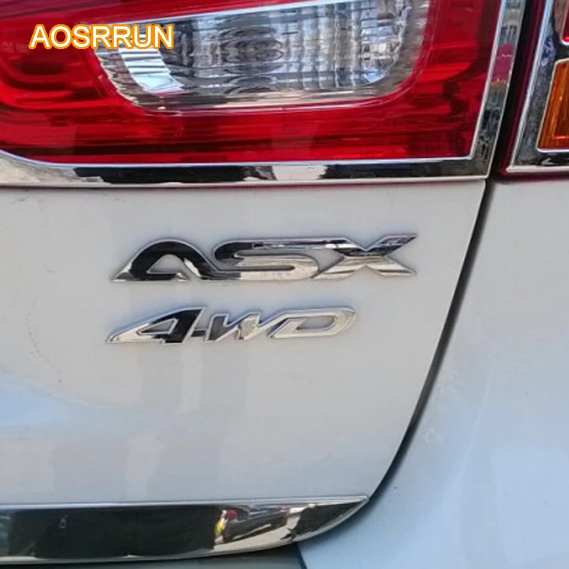 AOSRRUN для Mitsubishi ASX outlander автомобильный 4WD металлический значок 3d Наклейка
