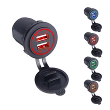 1 PC Universal Car Charger Waterproof Dual Port Auto Adapter 5V 2.1A Mobile Phone Charger For Iphone 6s xiaomi redmi note 3 pro
