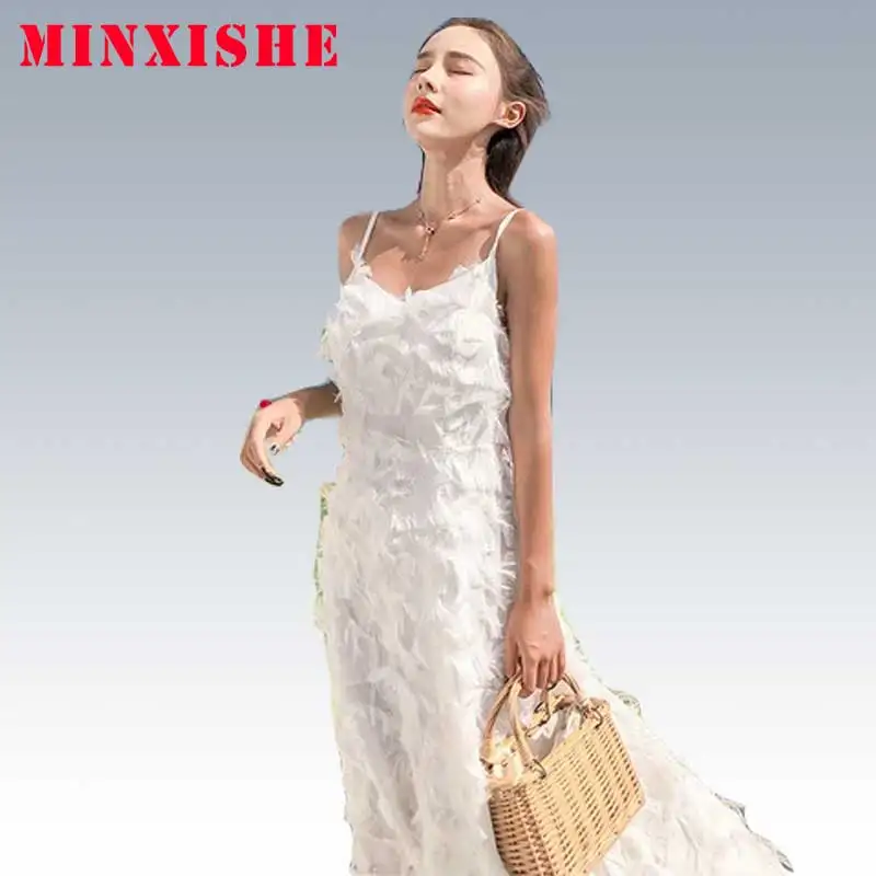 Летнее Новое Женское платье 2019 сексуальное облегающее элегантное Boho Maxi с низким
