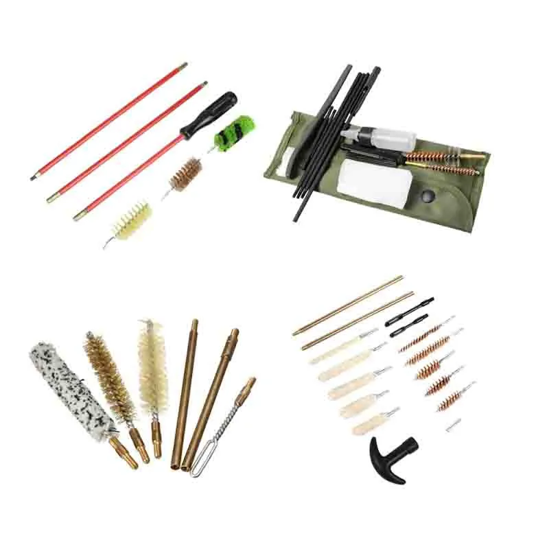 Buy Tactical Pistol Rifle Gun Cleaning Kit Set Cleaning Rod Compact Nylon Brush