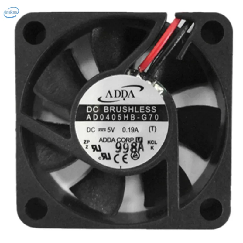 

Adda AD0405HB-G70 Double Ball High Speed Cooling Fan DC 5V 0.80W 0.08A 6000RPM 4010 40*40*10mm 2 Wires