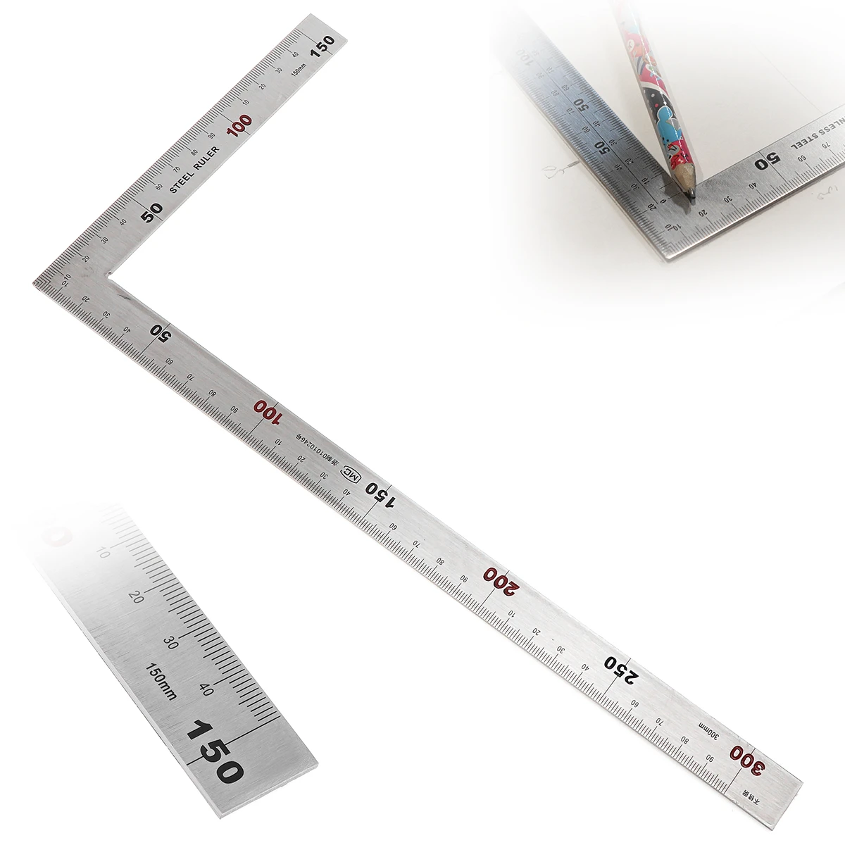 Digital Angle Finder Protractor Stainless Steel 90 Degree Right Angle Ruler Measurement Square Tool 300mm150mm Angle Ruler Digital Angle Finder Protractor Stainless Steel 90 Degree Right Angle Ruler Measurement Square Tool 300mm150mm Angle Ruler