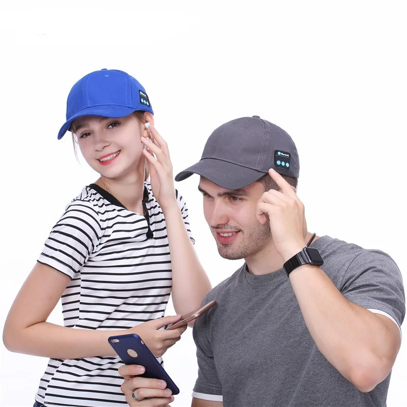 

Men Women Bluetooth Headphone Cap Wireless Sports Earphone Hat Bluetooth V4.1 Music Hat Cap Speaker Earphones Baseball Hats