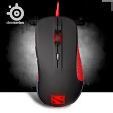 Original SteelSeries Rivalen dota 2 Edition Optical gaming mouse mic 6500 DPI für mac laptop computer original freeshipping