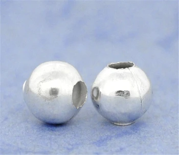 

DoreenBeads 200 Silver color Smooth Round Spacer Beads 6mm (B10448), yiwu