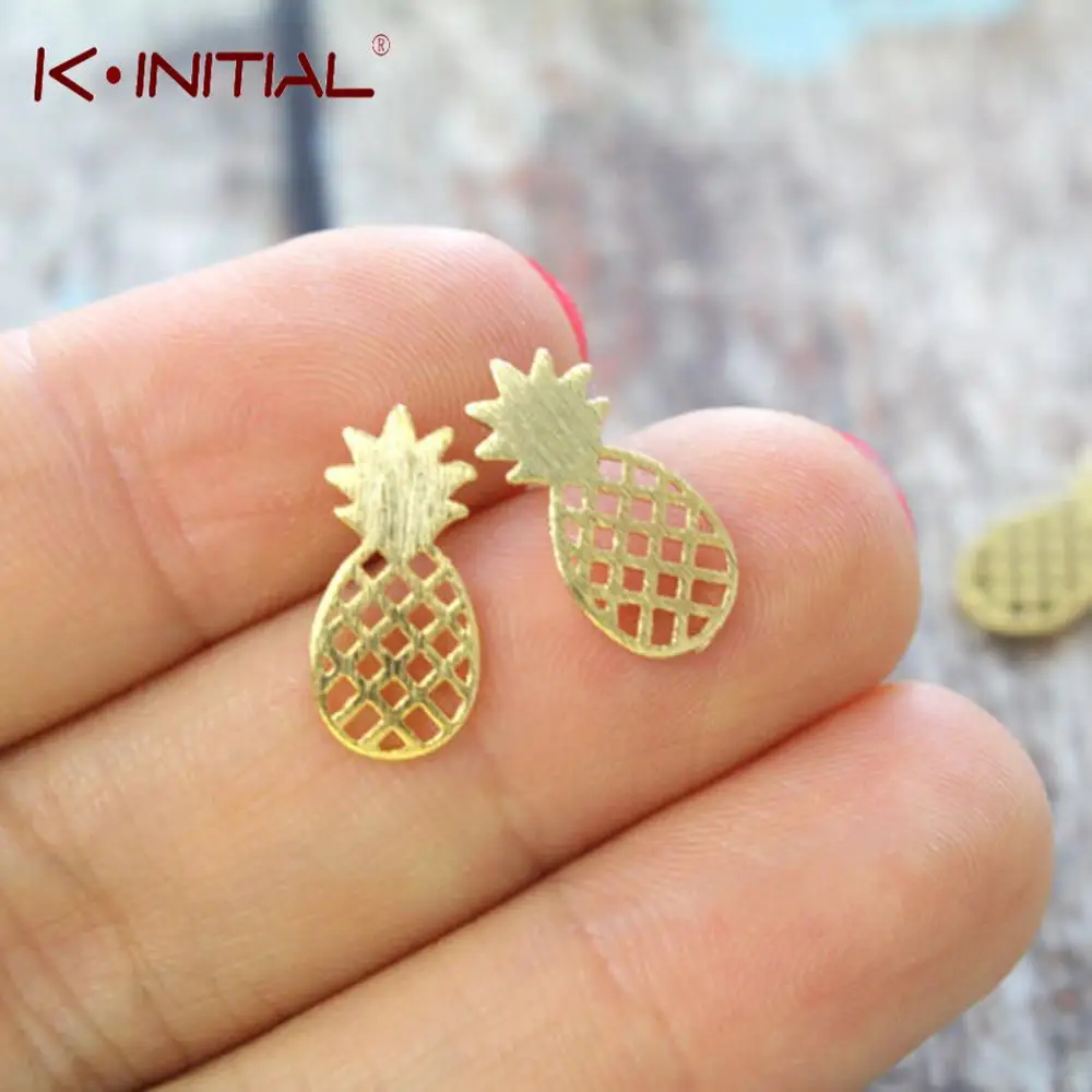 Best Friend Gift Minimalist Decoration Tiny Cute Pineapple Stud Earrings For Women Men