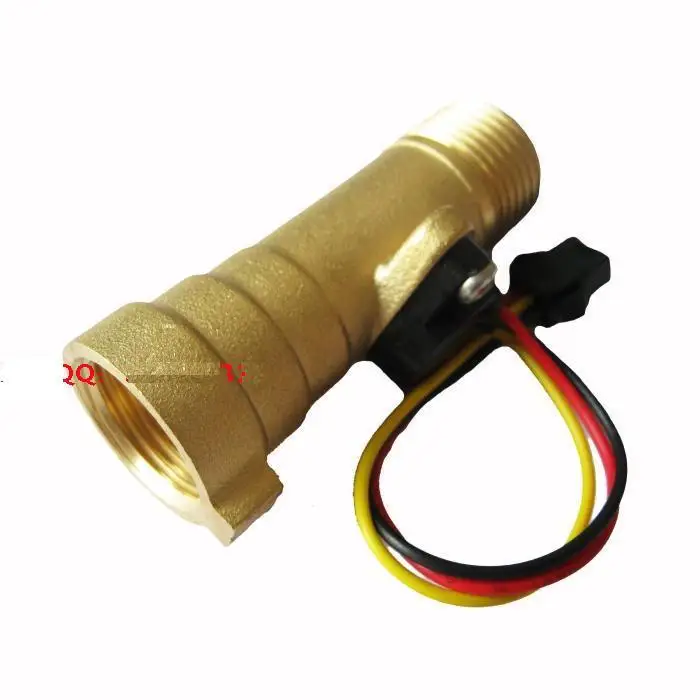 Free shipping 1 30L/min G1/2 brass water heater flow sensor meterin
