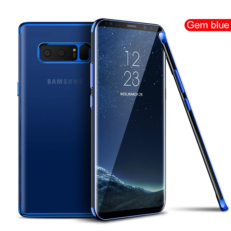 Мягкий прозрачный чехол SIXEVE для Samsung Galaxy S6 S7 Edge S8 S9 Plus Note 8 9 силиконовый