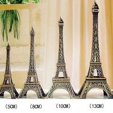 5-13cm Bronze Paris Tower Metal Crafts Figurine Statue Model Home Decors Souvenir Model kids Toys For Children