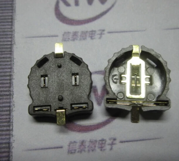 10 шт. держатель для монет SMD CR1220 контакт блок 1220 батарей | Электронные компоненты и