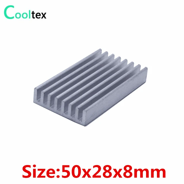 Modest (5pcs/lot) 50x28x8mm Aluminum heatsink radiator for chip LED VGA RAM Electronic computer 's component heat dissipation Modest (5pcs/lot) 50x28x8mm Aluminum heatsink radiator for chip LED VGA RAM Electronic computer 's component heat dissipation