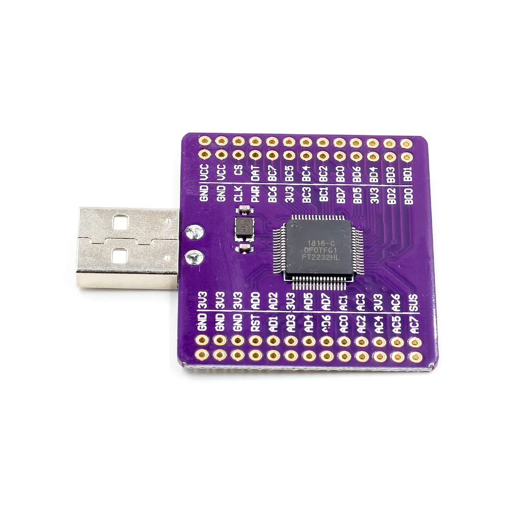 FT2232HL USB к UART FIFO SPI IEC JTAG RS232 модуль