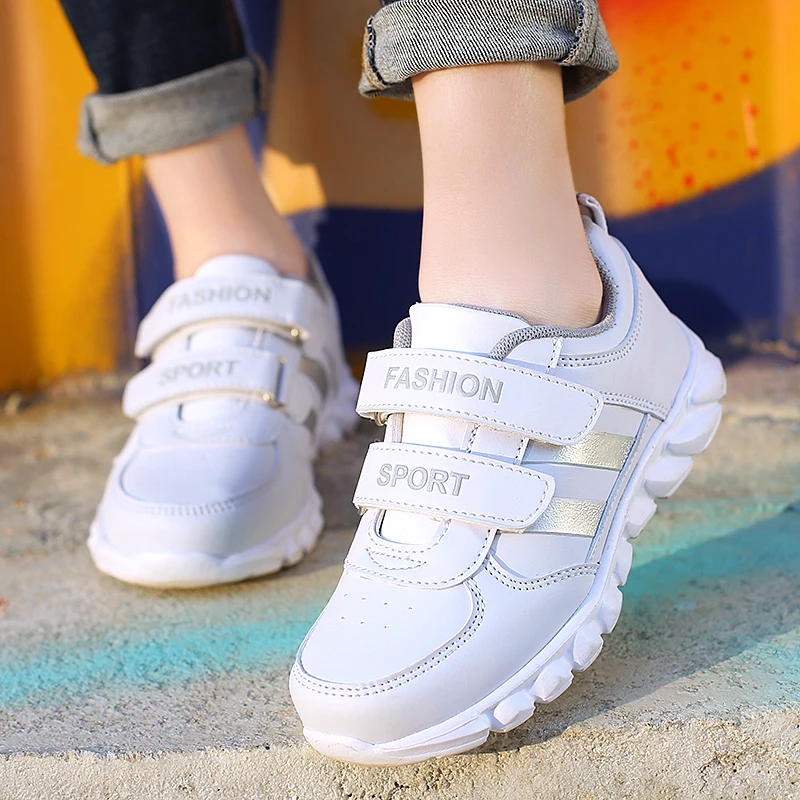2018 Spring Autumn New Stripes Girls Sneakers Boys Sport Shoes Children's Walking Shoe for