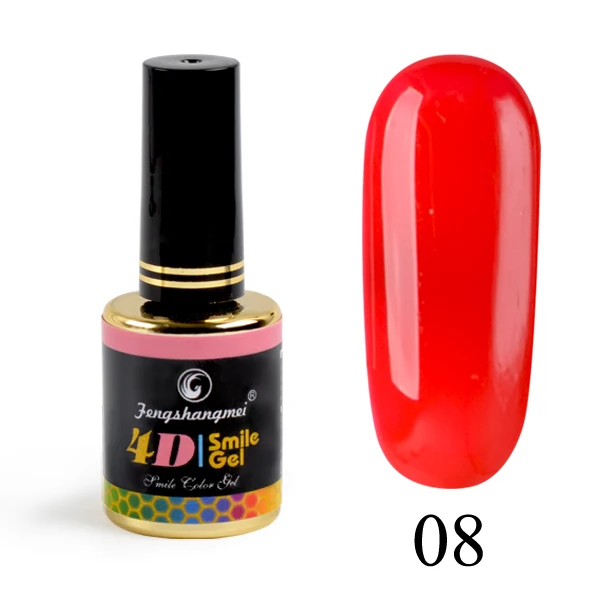 Fengshangmei, 12 мл, Розовый Гель-лак для ногтей, цветочный дизайн, гель с рисунком цветения, лак, популярный, впитывающий - Цвет: top 08